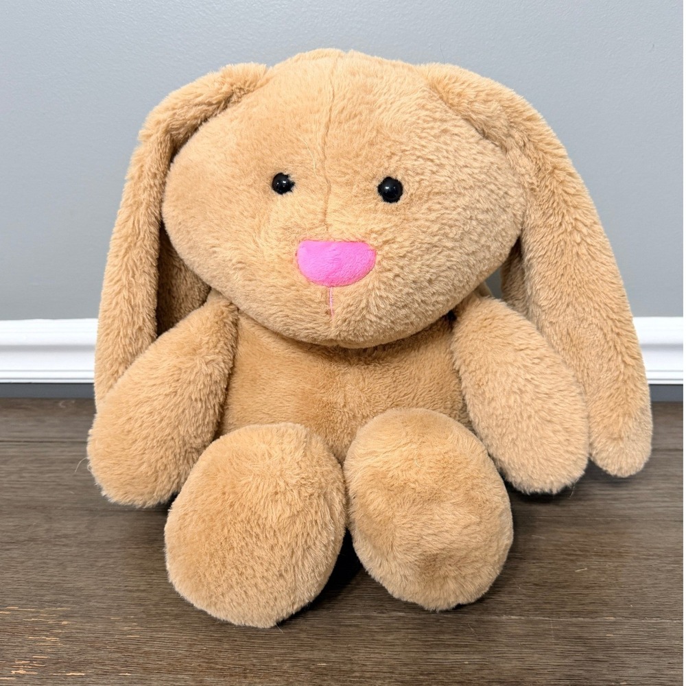Animal Adventure Tan Floppy Bunny Plush 2019 Stuffed Animal Toy Pink Nose 21in